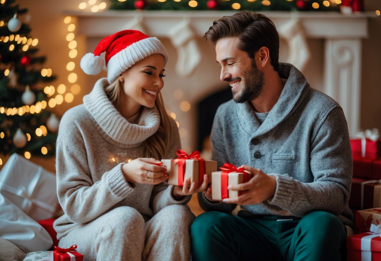 Matchende outfits og smaa overraskelser til julekalender for par